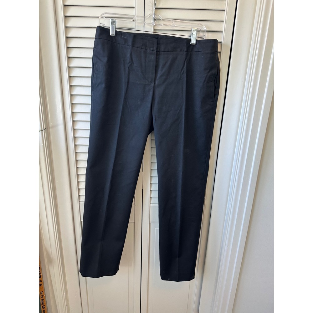 Theory Womens Black Stretch Cotton Blend Ankle Dress Pants Trousers Size 10(81)